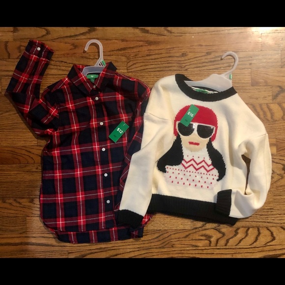 Heritage Other - NWT size medium 8-10 girls sweater and shirt